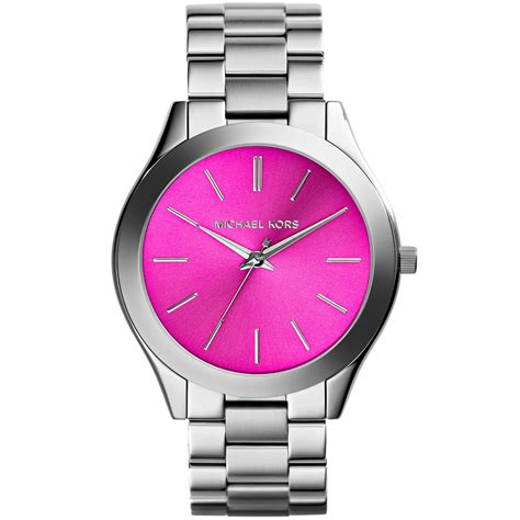 black and pink womens michael kors watch|Michael Kors black diamond watch.